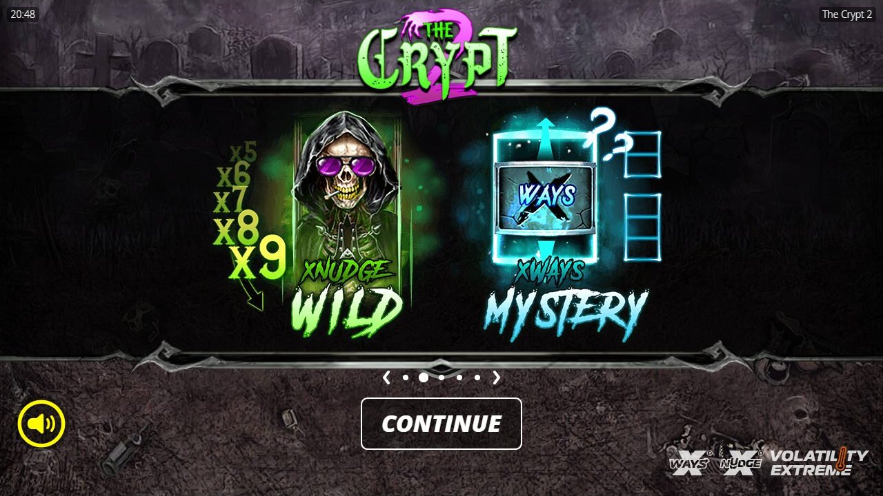 The Crypt 2 game lobby / feature intro