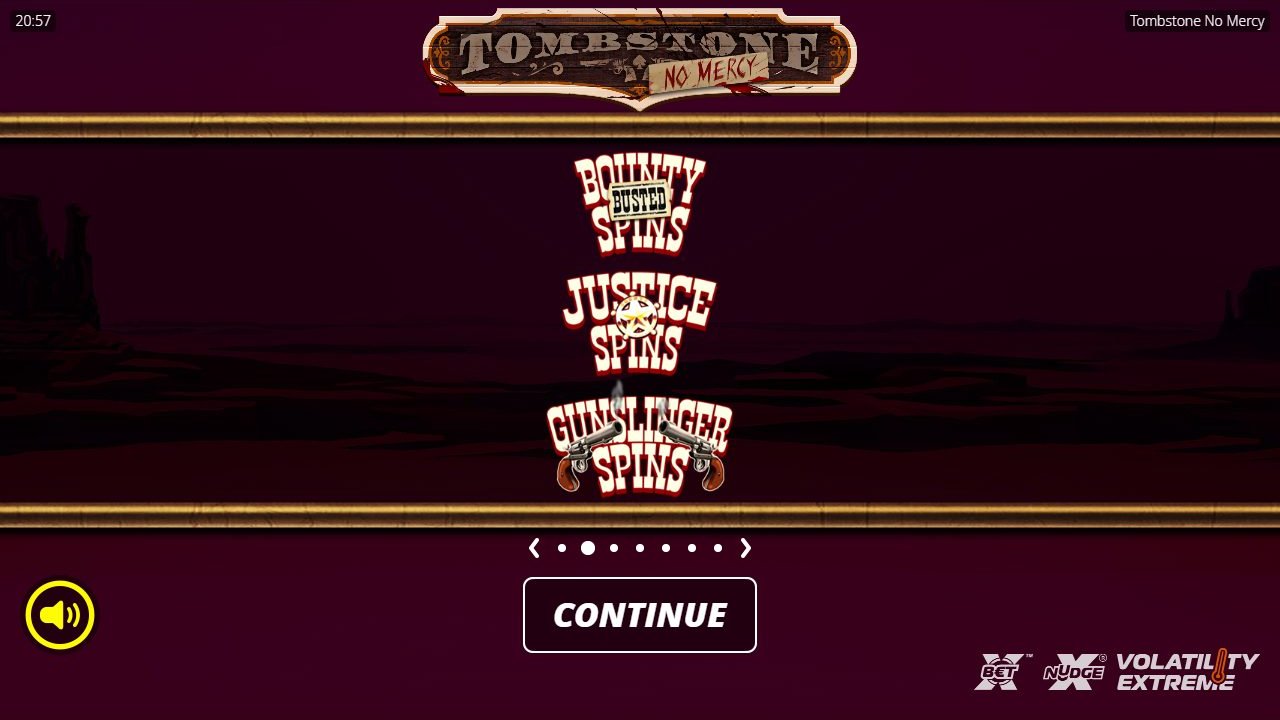 Tombstone: No Mercy game lobby / feature intro