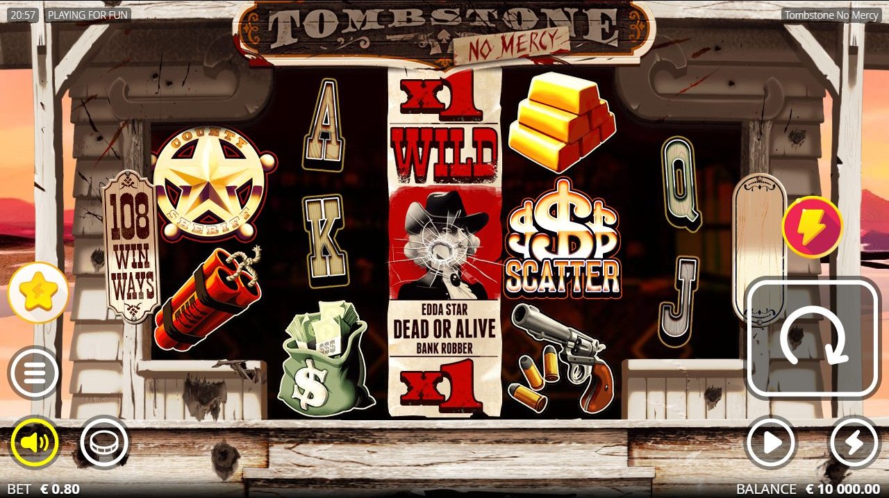 Tombstone: No Mercy base game reels