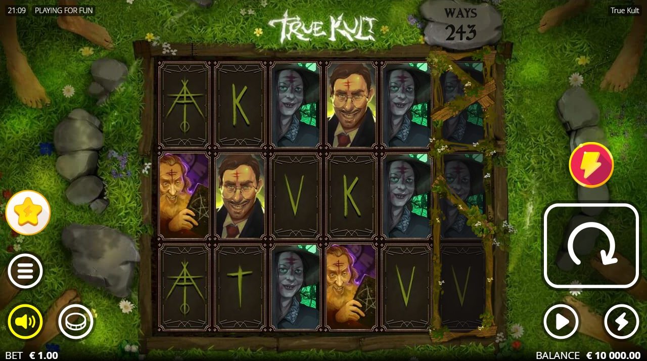 True Kult base game reels