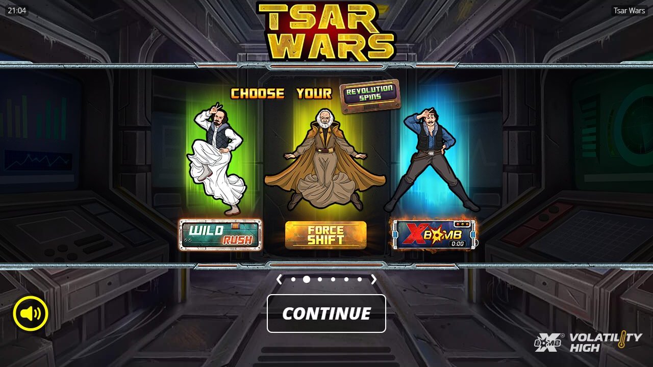 Tsar Wars game lobby / feature intro