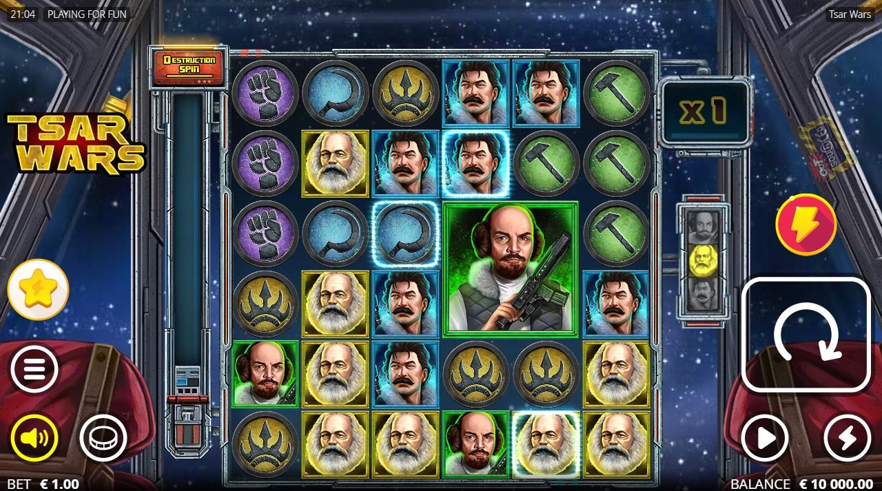 Tsar Wars base game reels