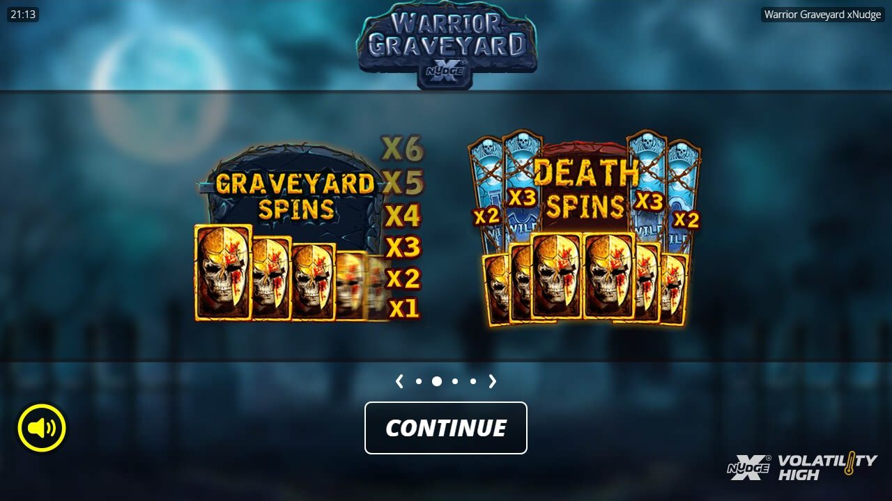 Warrior Graveyard game lobby / feature intro
