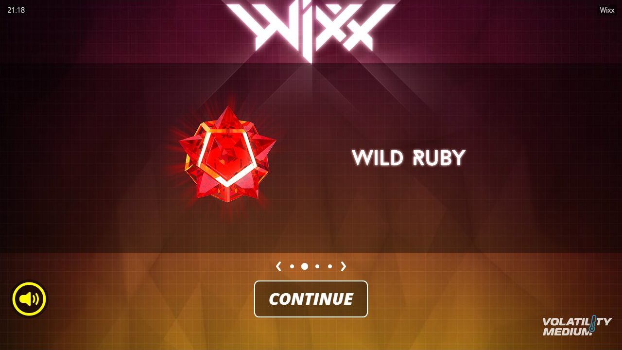 Wixx game lobby / feature intro
