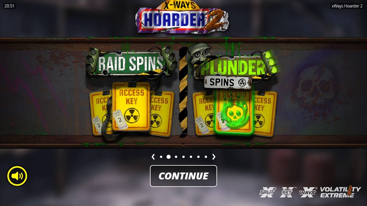 xWays Hoarder 2 game lobby / feature intro