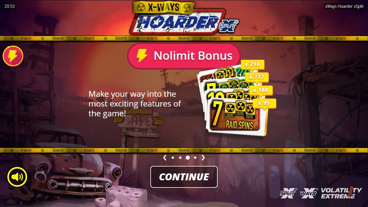 xWays Hoarder xSplit game lobby / feature intro