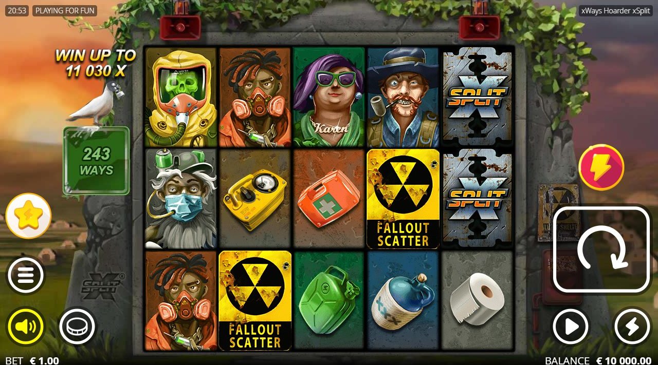 xWays Hoarder xSplit base game reels