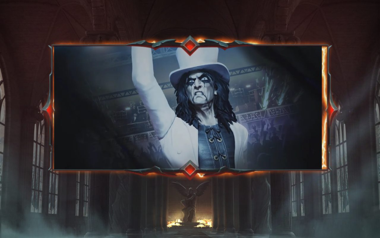 Alice Cooper and the Tome of Madness base game reels