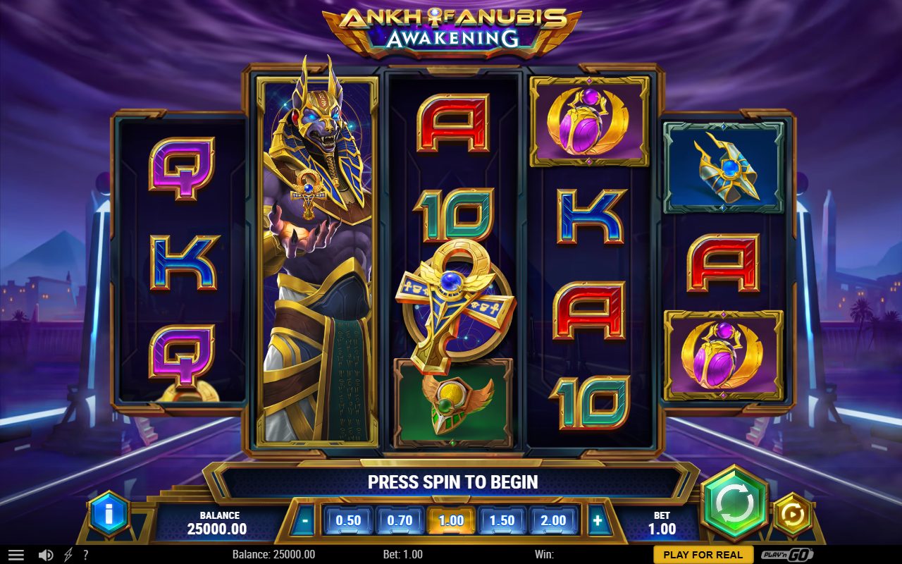Ankh of Anubis Awakening base game reels