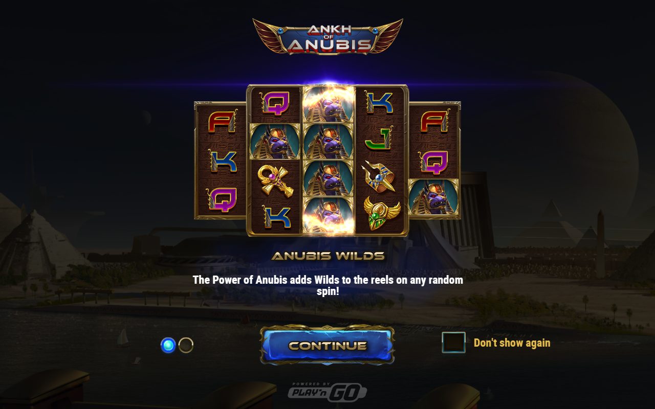 Ankh of Anubis game lobby / feature intro