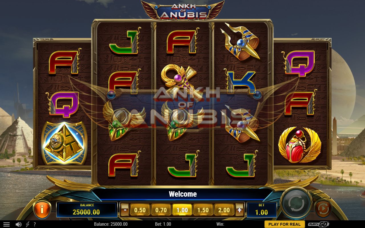 Ankh of Anubis base game reels