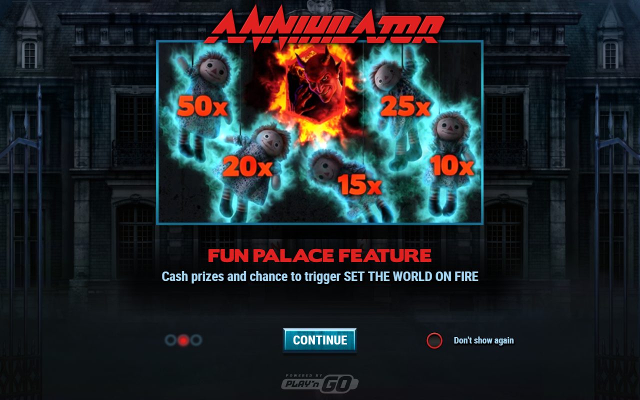 Annihilator game lobby / feature intro