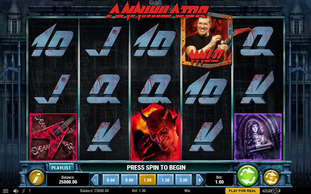 Annihilator base game reels