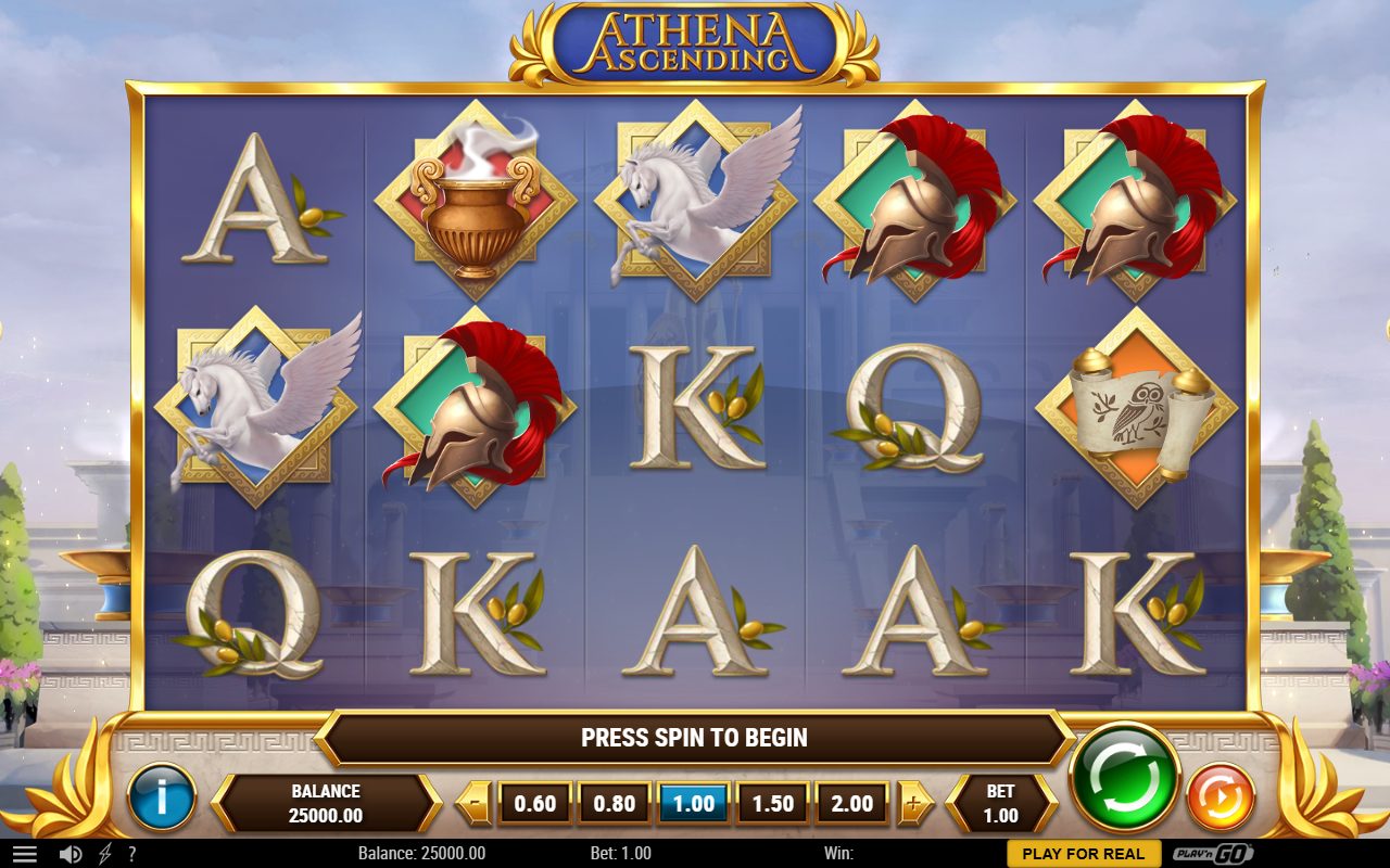 Athena Ascending base game reels