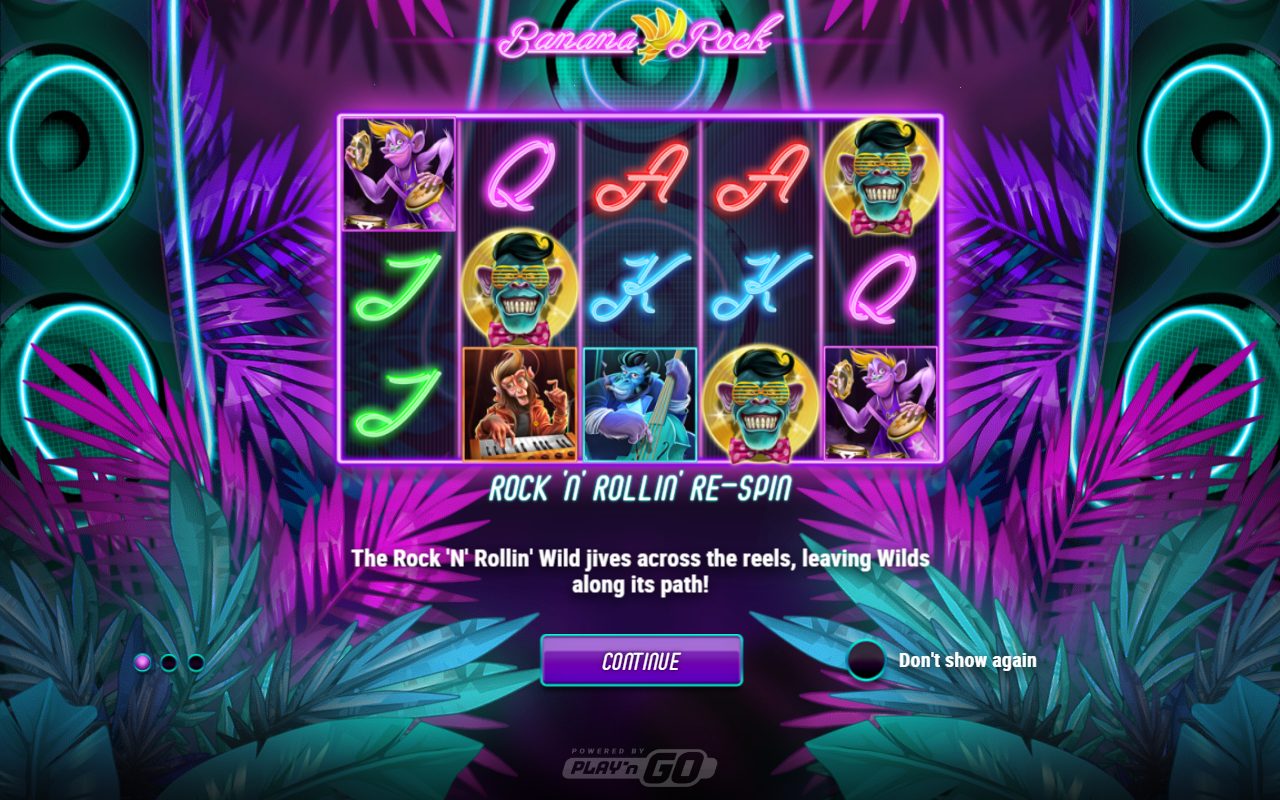 Banana Rock game lobby / feature intro