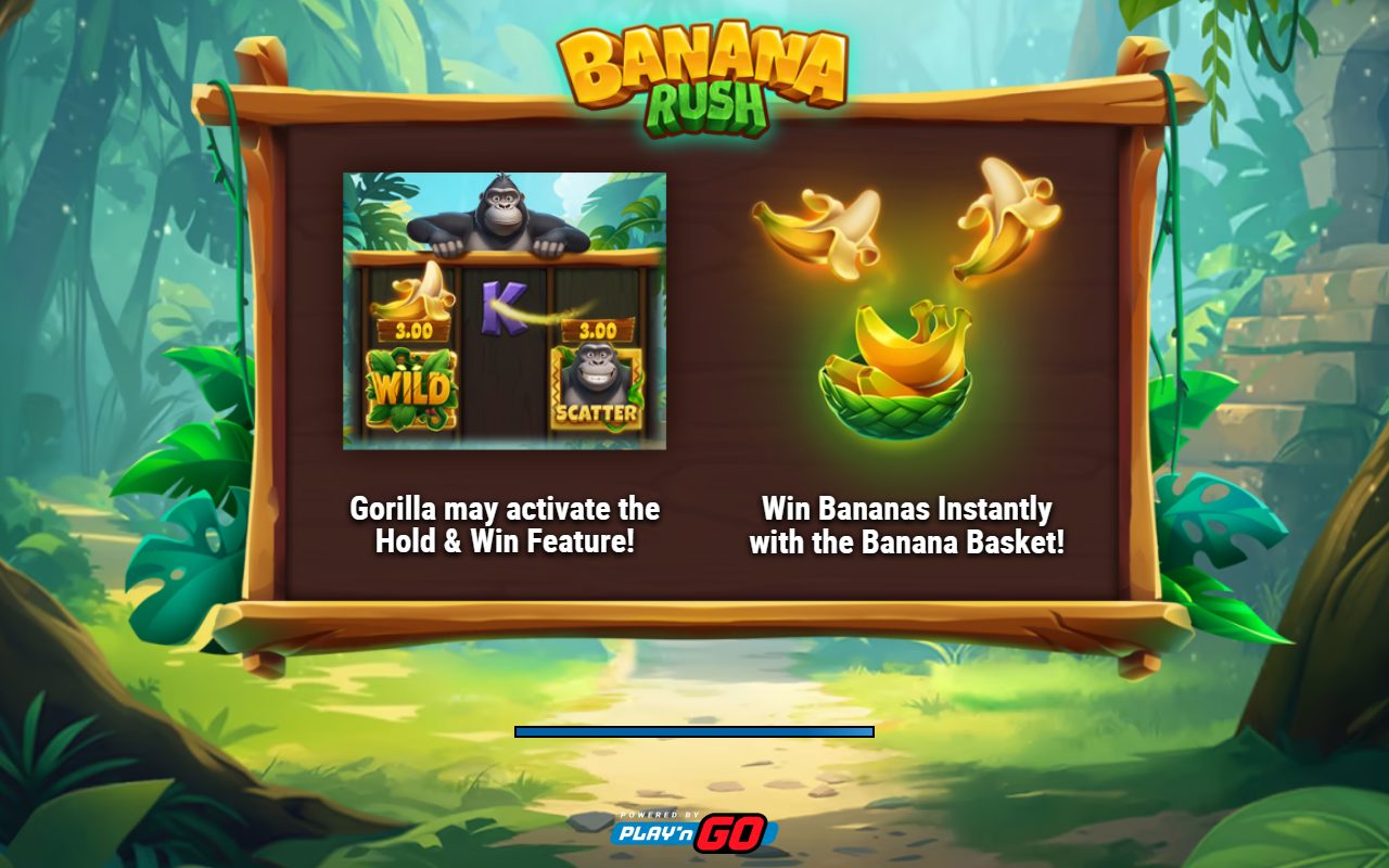 Banana Rush game lobby / feature intro