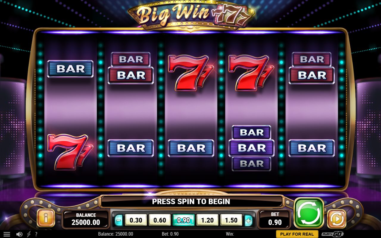 Big Win 777 base game reels