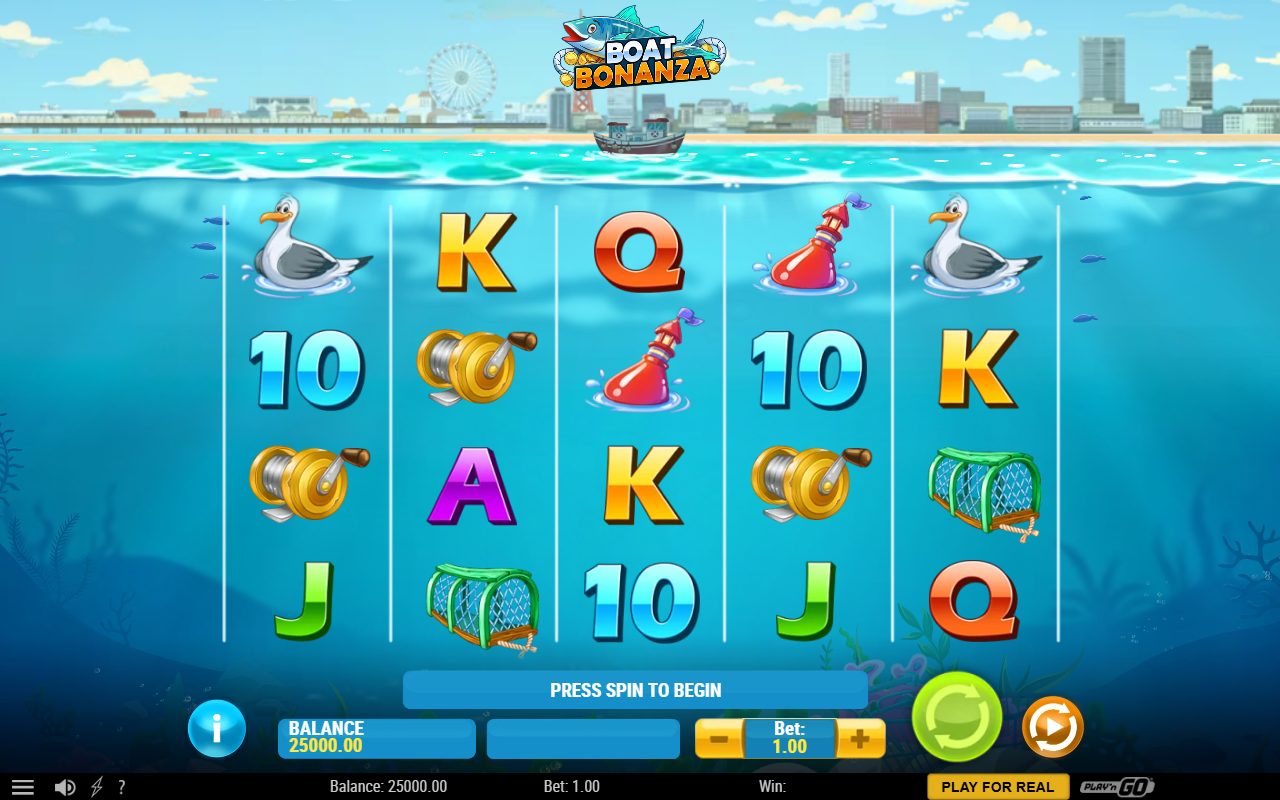 Boat Bonanza base game reels