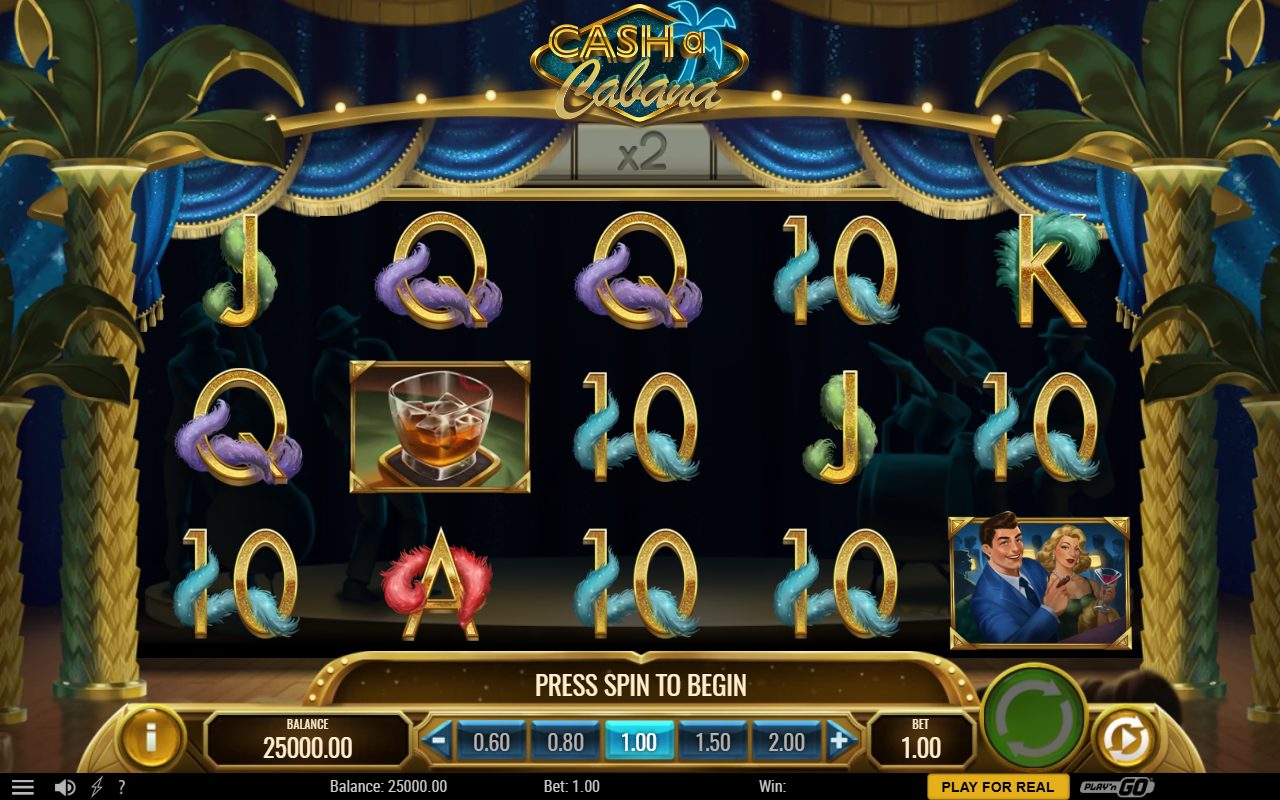 Cash-A-Cabana base game reels