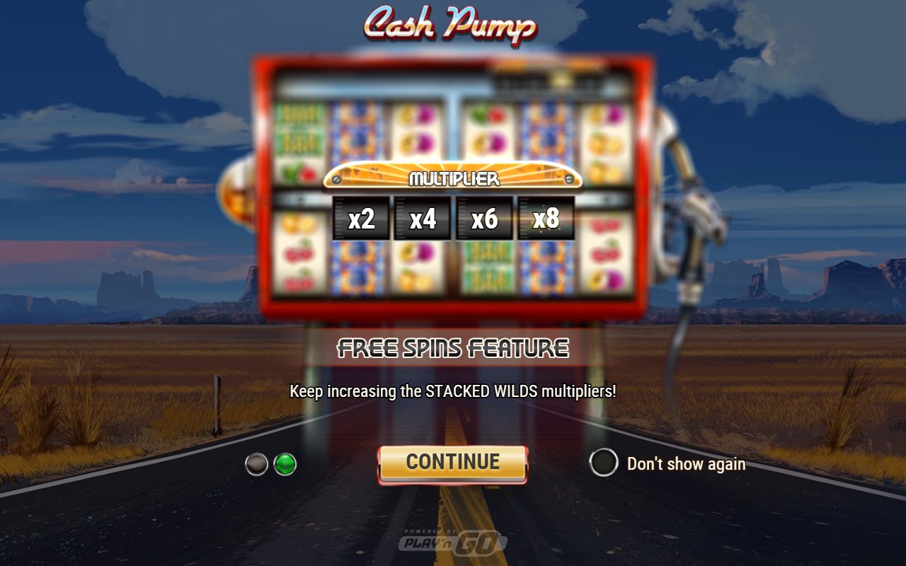 Cash Pump game lobby / feature intro