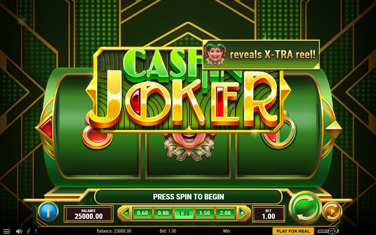 Cashin' Joker base game reels