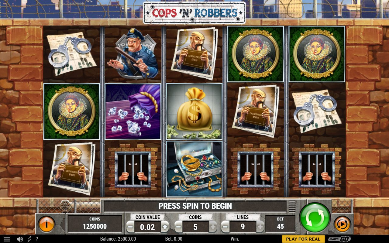 Cops n Robbers base game reels