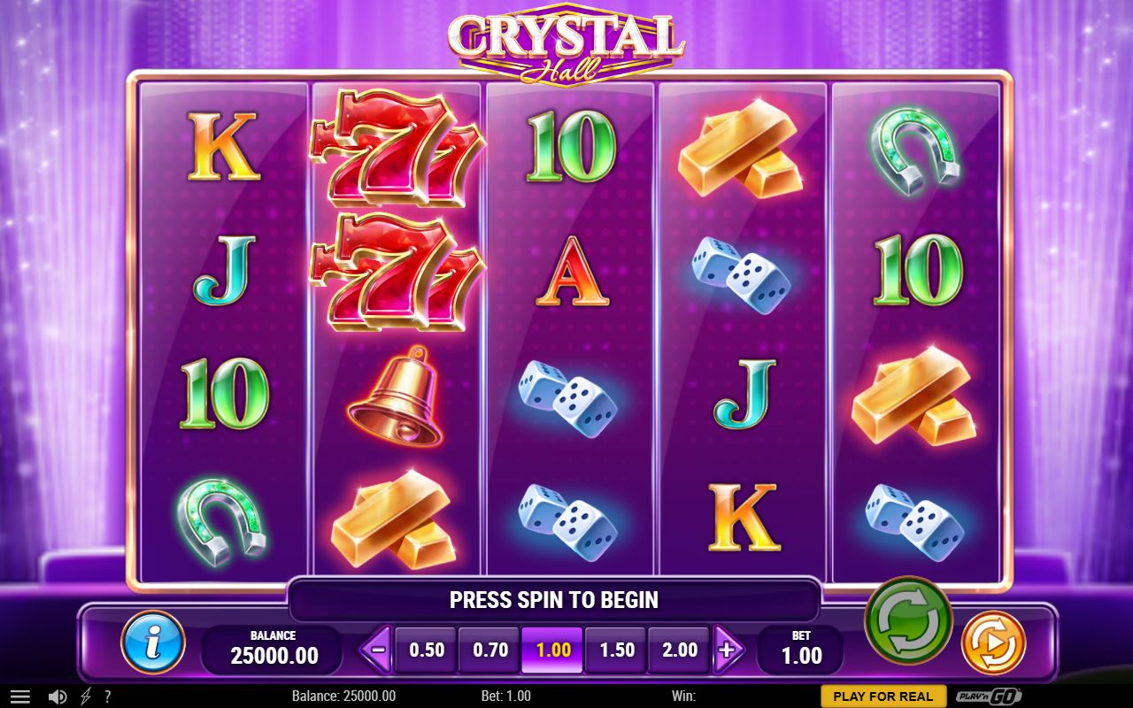 Crystal Hall base game reels