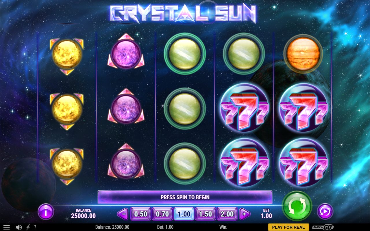 Crystal Sun base game reels