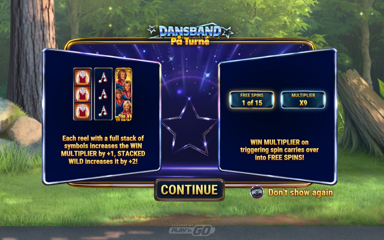 Dansband Pa Turne game lobby / feature intro