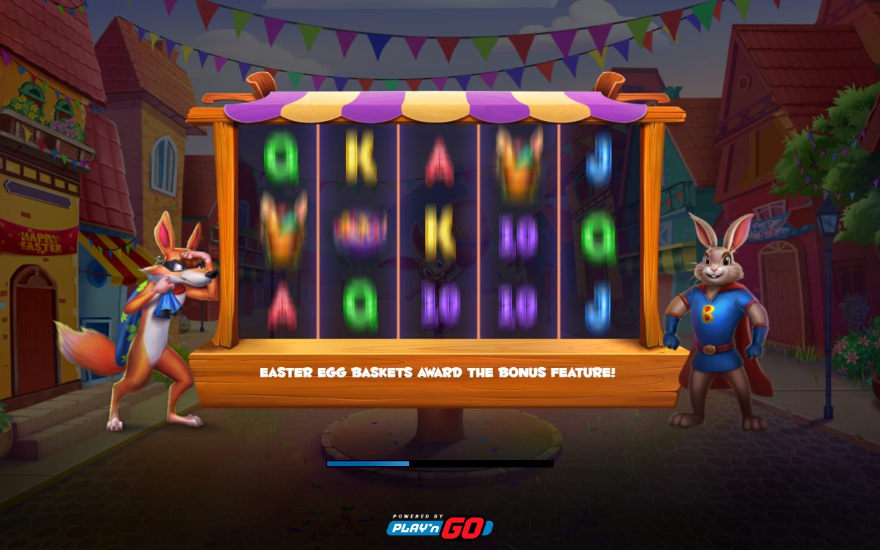 Easter Eggspedition game lobby / feature intro