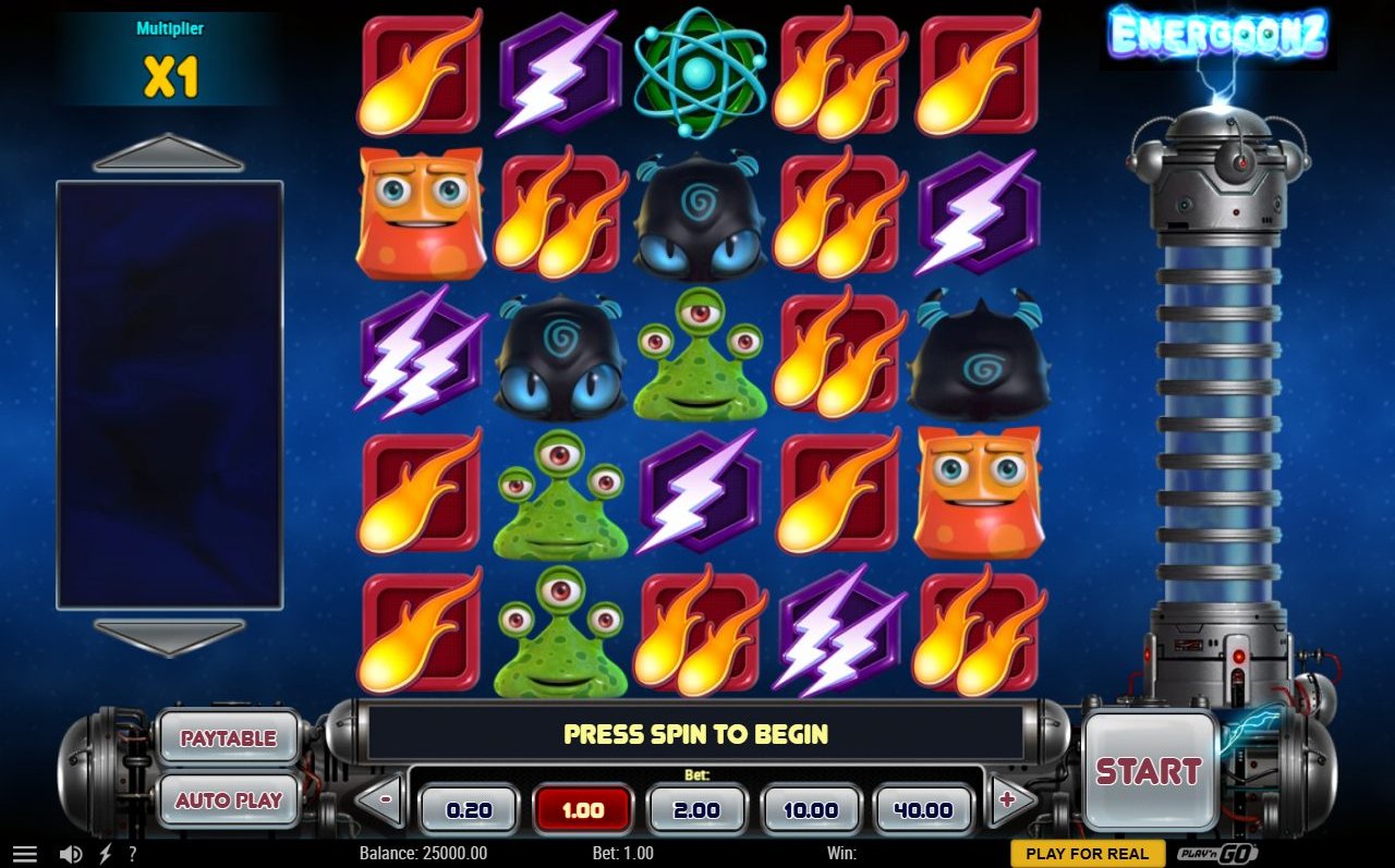 Energoonz base game reels