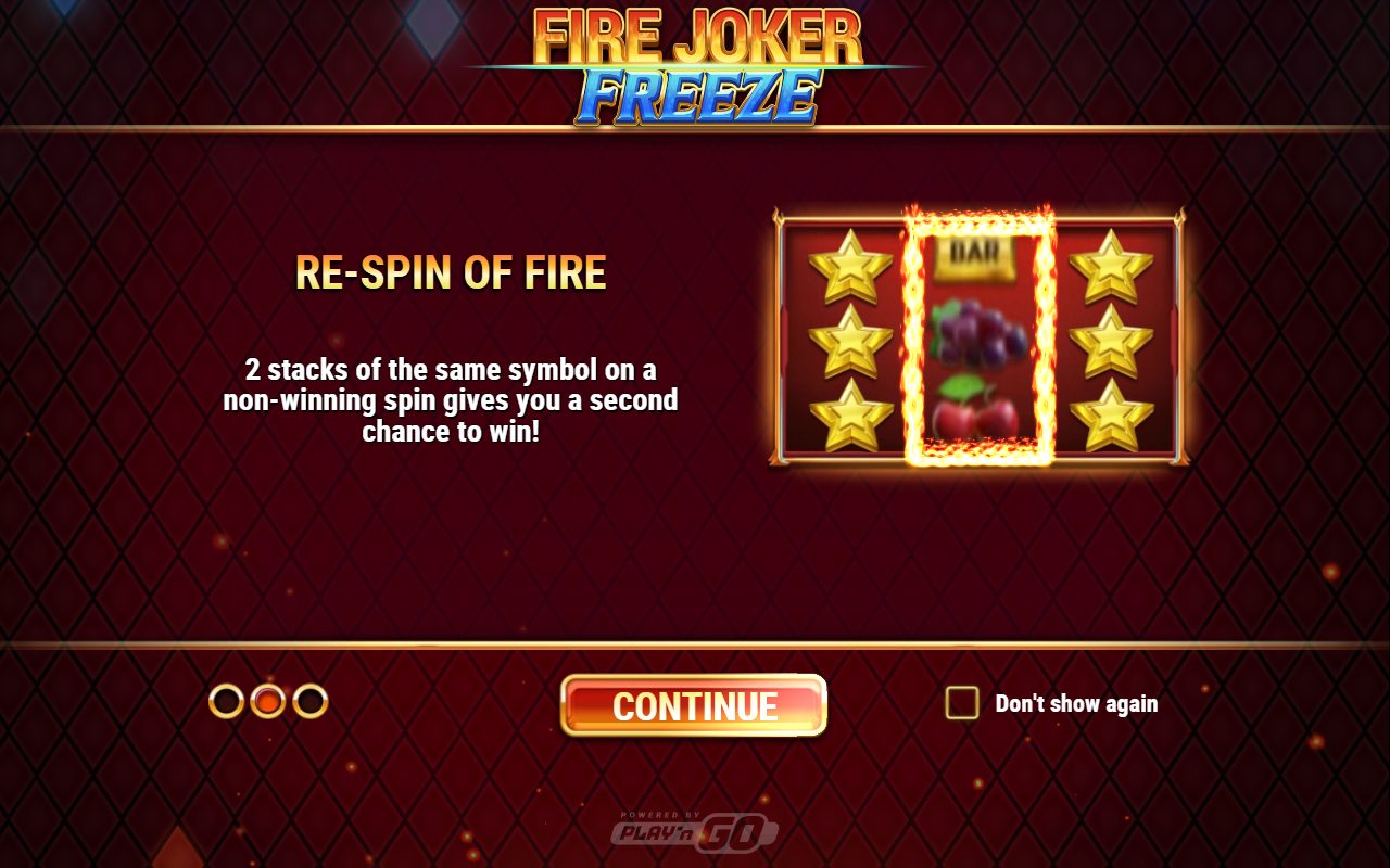 Fire Joker Freeze game lobby / feature intro
