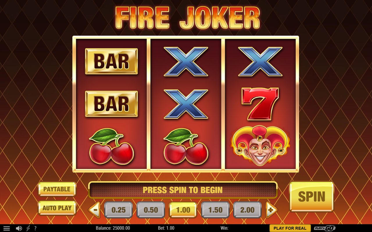 Fire Joker base game reels