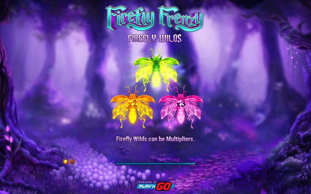 Firefly Frenzy game lobby / feature intro