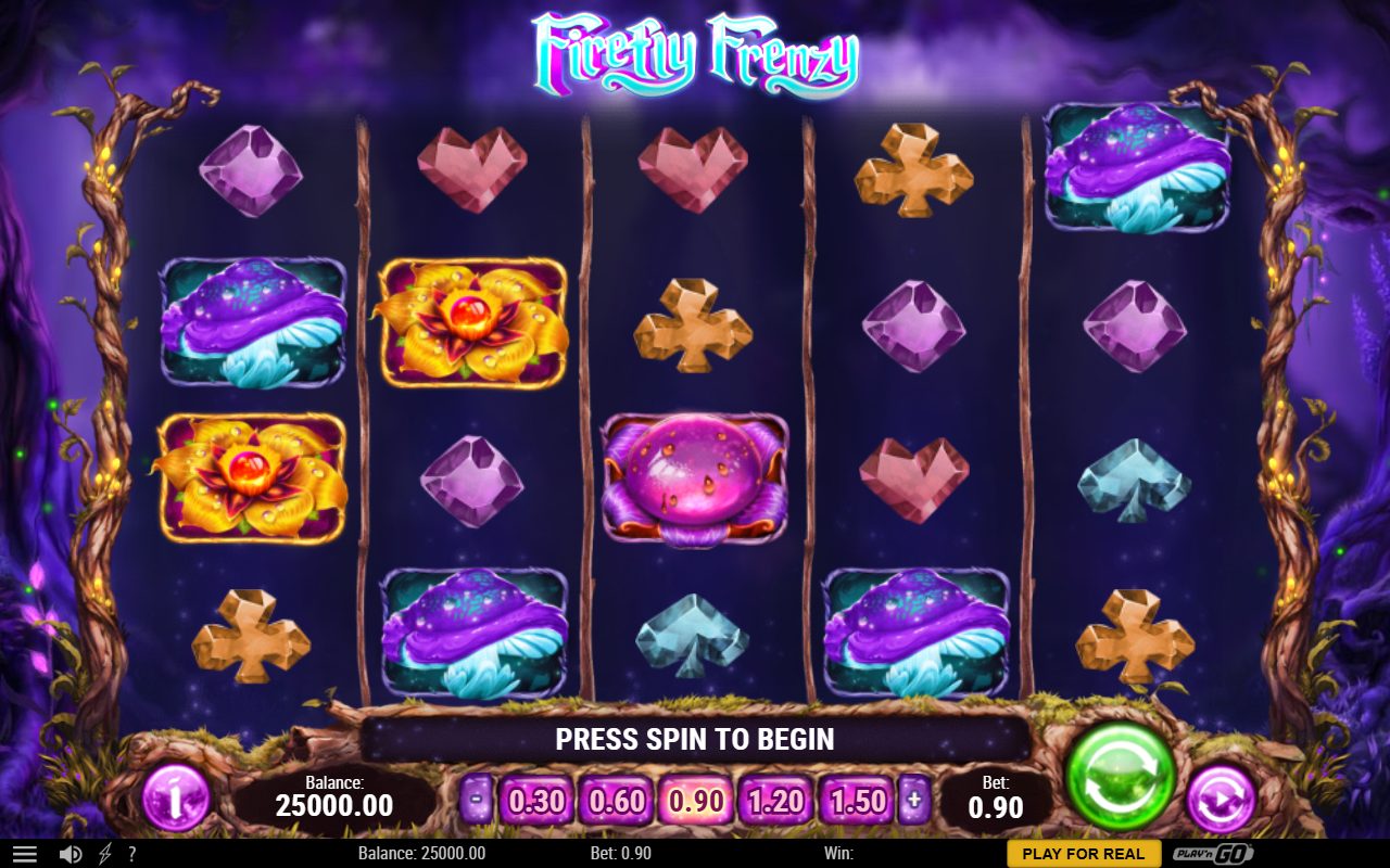Firefly Frenzy base game reels