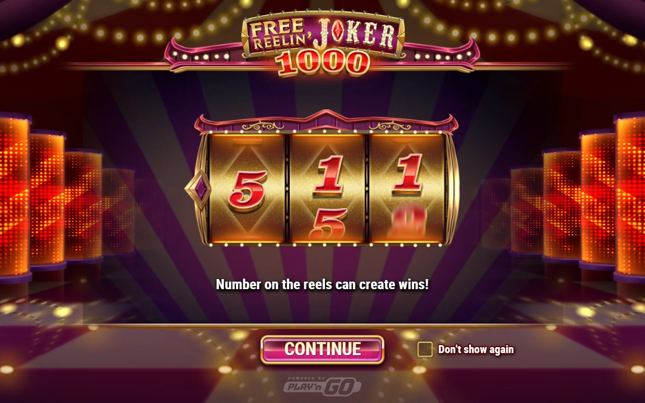 Free Reelin' Joker 1000 game lobby / feature intro
