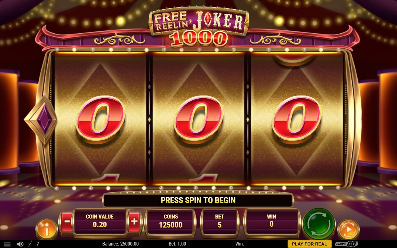 Free Reelin' Joker 1000 base game reels