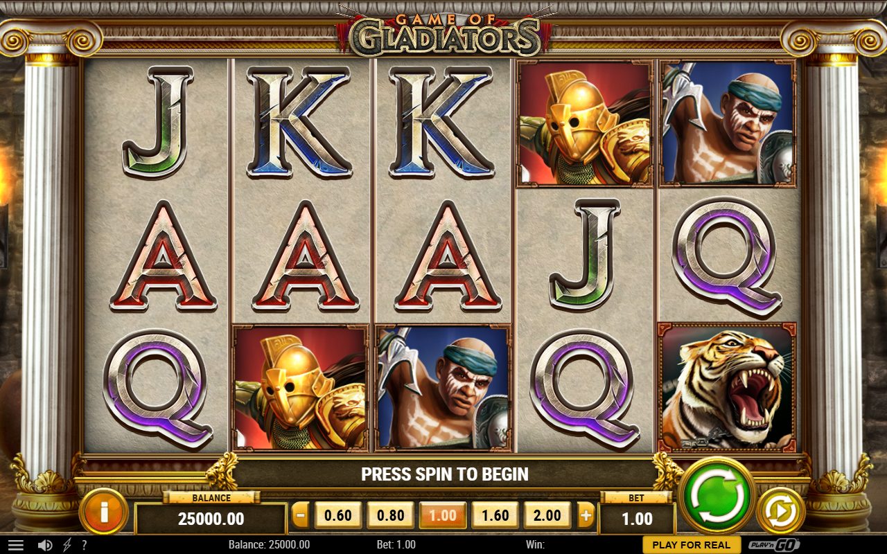 Game of Gladiators base game reels