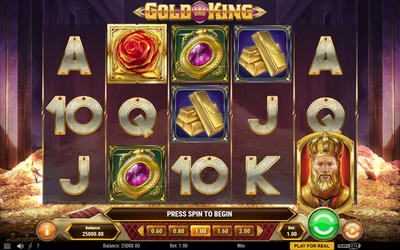 Gold King base game reels