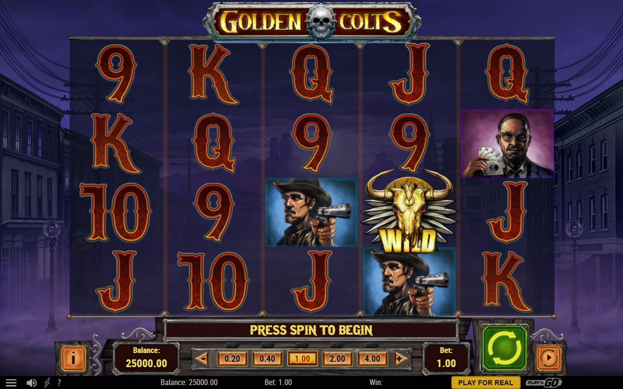 Golden Colts base game reels