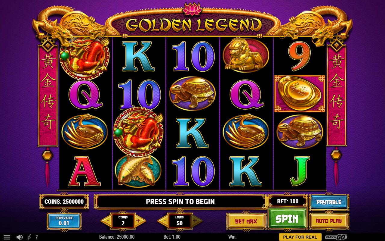 Golden Legend base game reels