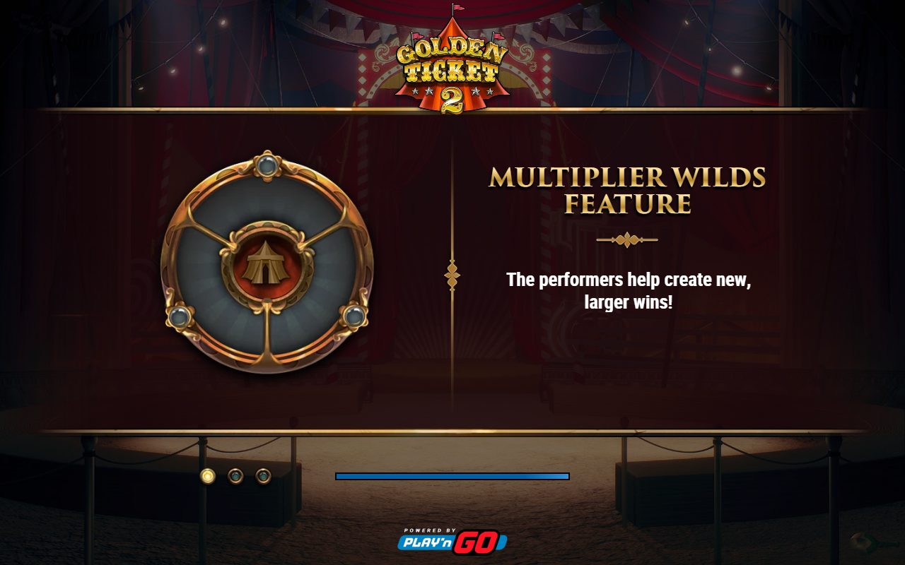 Golden Ticket 2 game lobby / feature intro