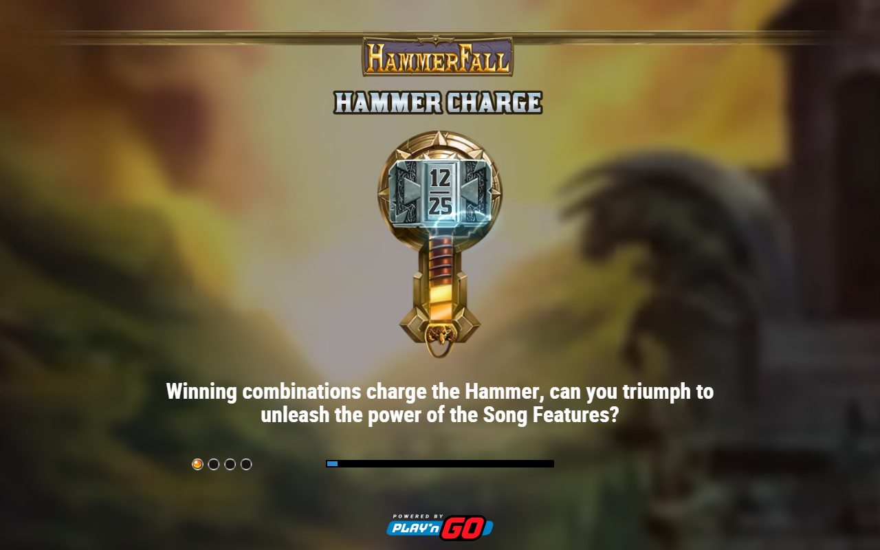 HammerFall game lobby / feature intro