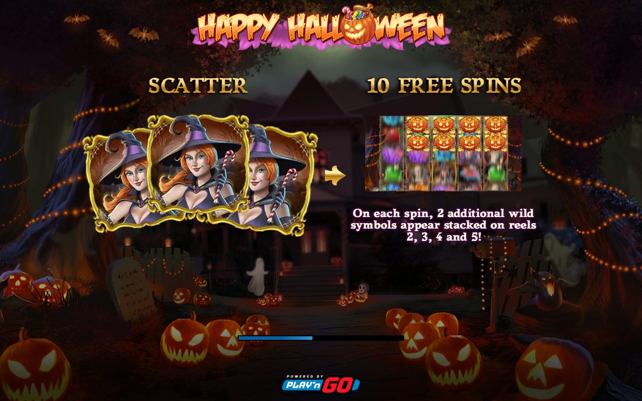 Happy Halloween game lobby / feature intro