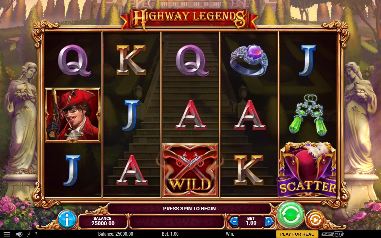 Highway Legends base game reels