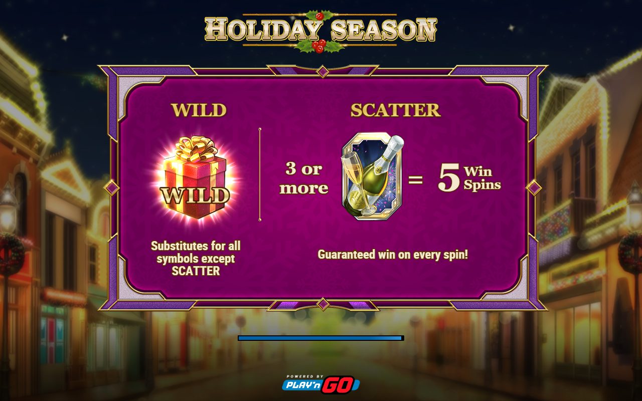 Holiday Season game lobby / feature intro