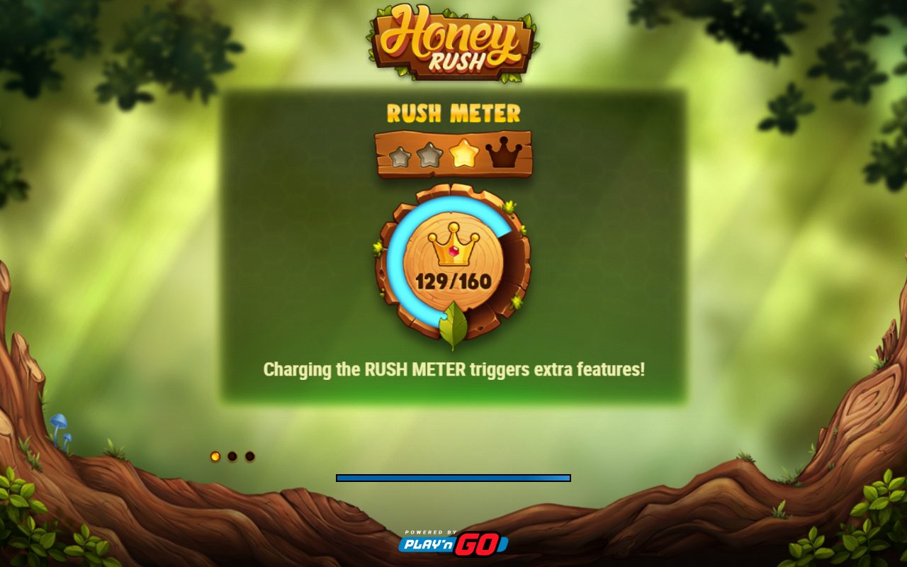 Honey Rush game lobby / feature intro