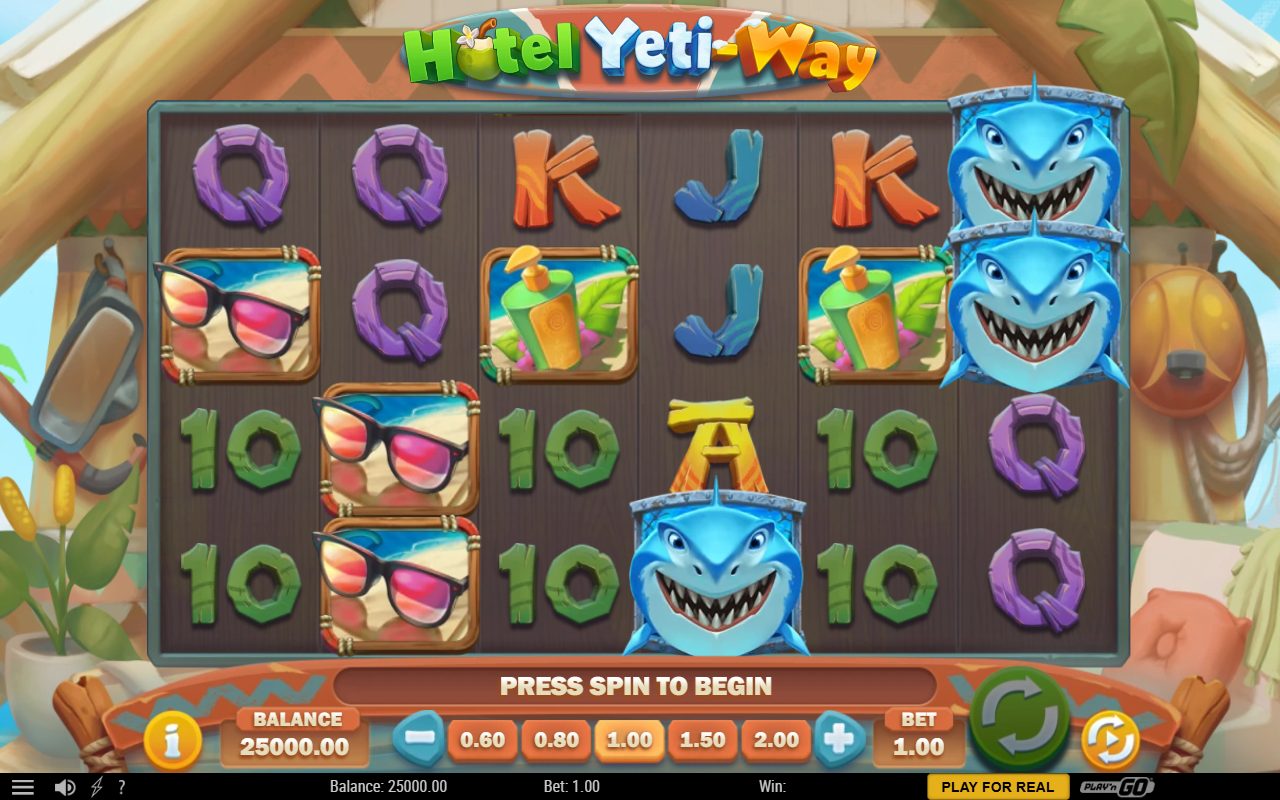 Hotel Yeti-Way base game reels