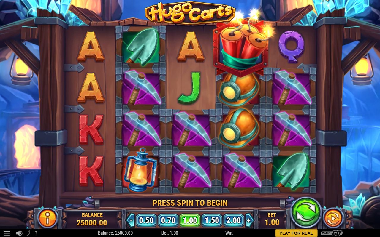 Hugo Carts base game reels