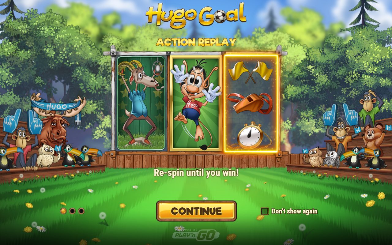 Hugo Goal game lobby / feature intro